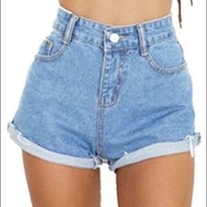 High Waisted Vintage Jean Shorts